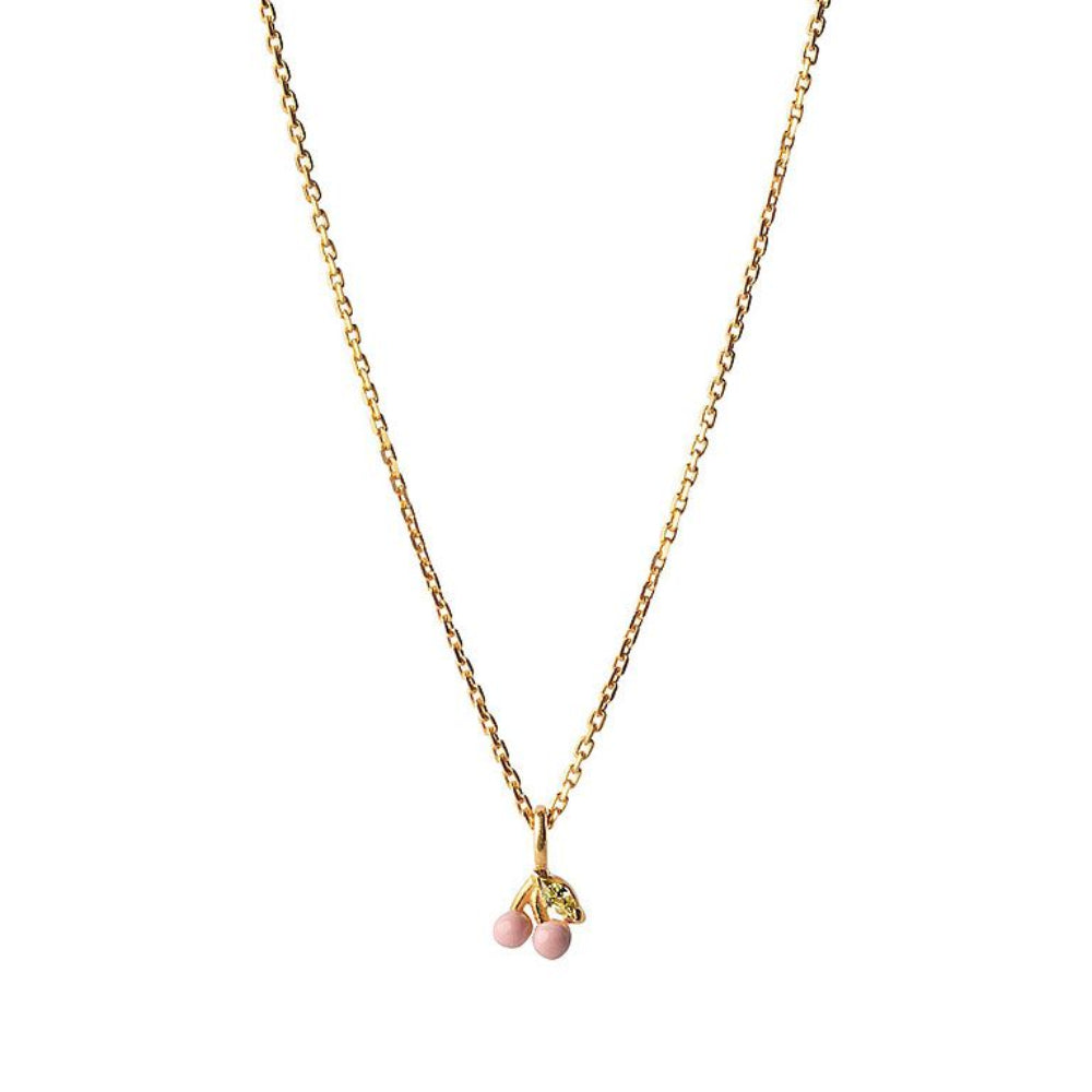 Κολιέ Enamel Cherry Light Pink N70GM
