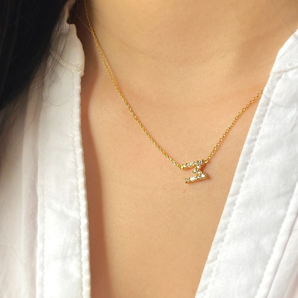 Enamel Necklace My Name M N78G