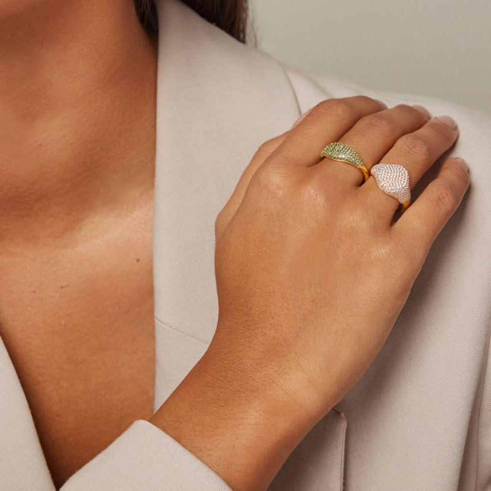 Δαχτυλίδι Enamel Sparkling Mary Gold