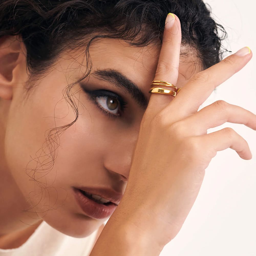 Aleyole Triple Gold Ring RG4451