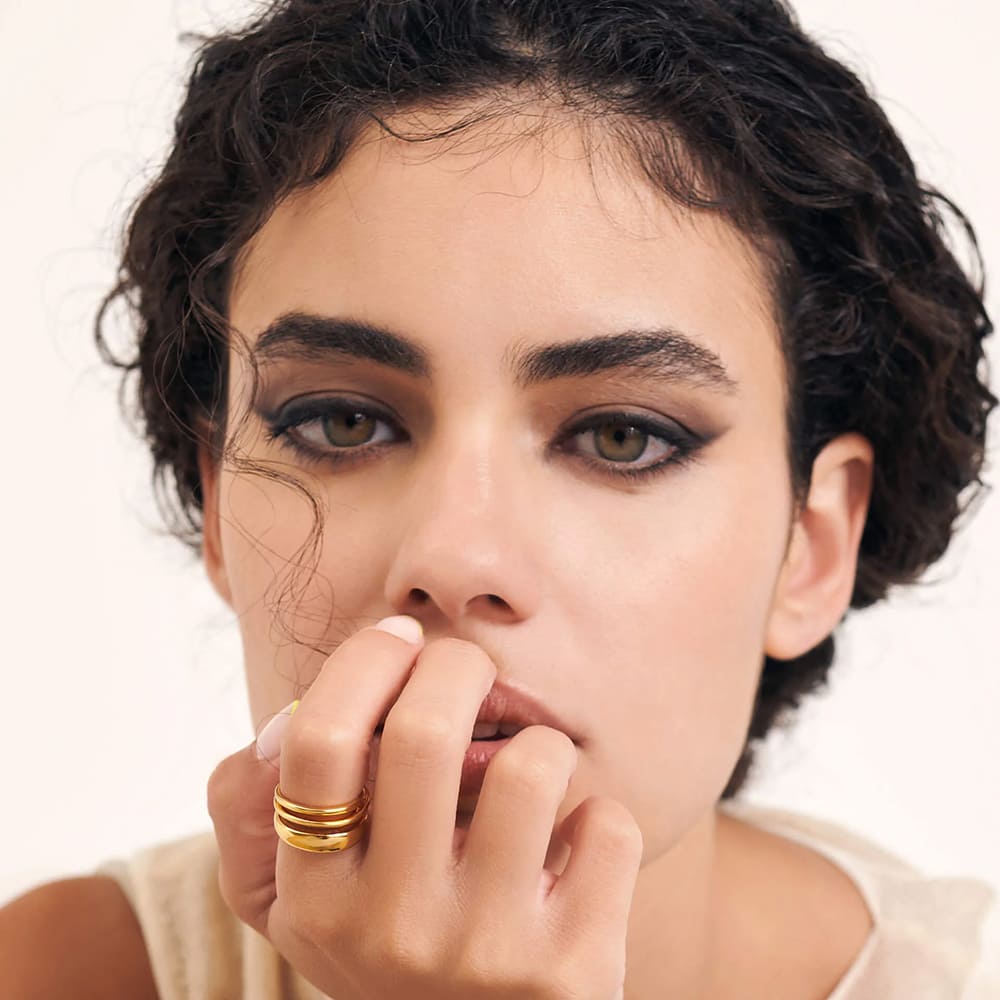 Aleyole Triple Gold Ring RG4451