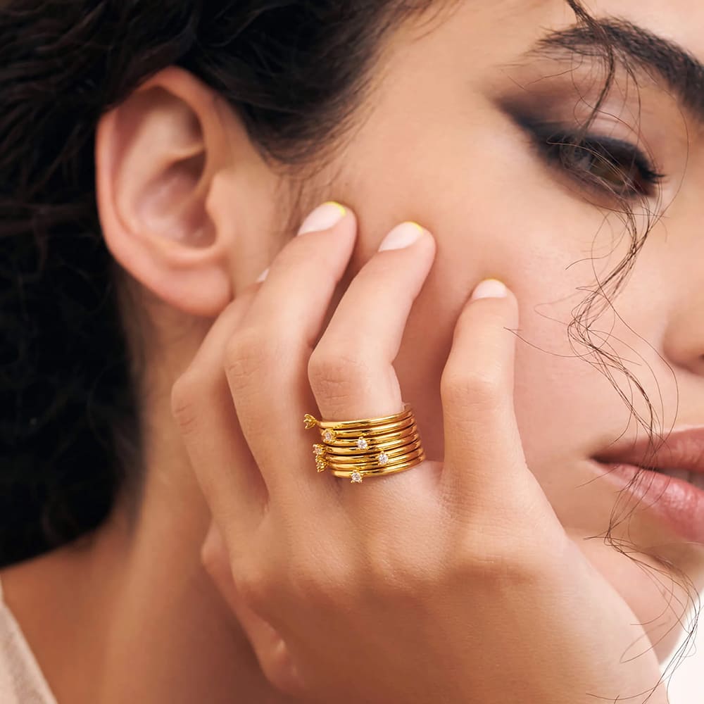 Aleyole Seventh Heaven Gold Ring RG4453