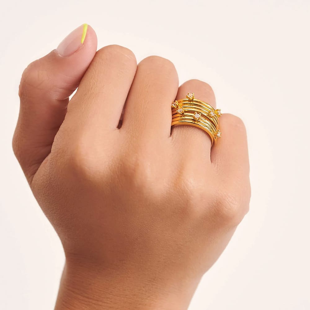 Aleyole Seventh Heaven Gold Ring RG4453