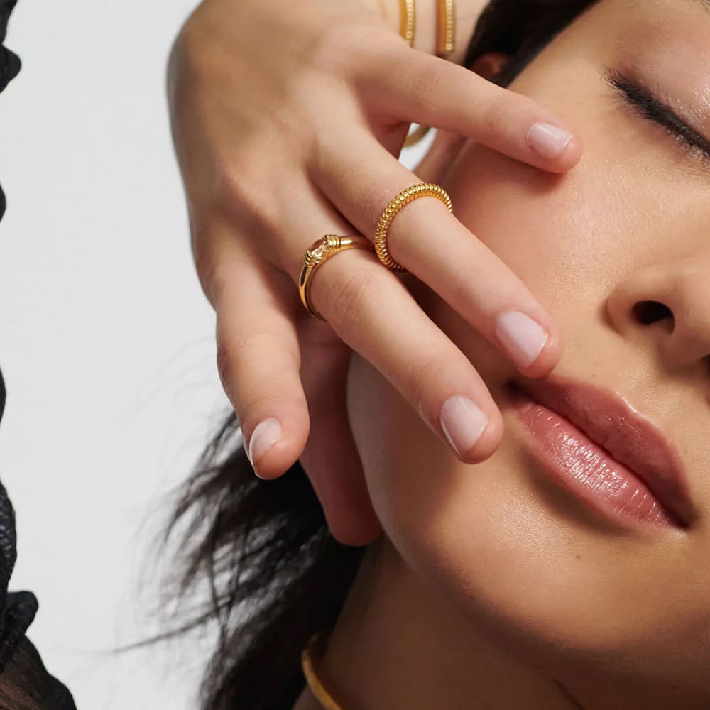 Aleyole Circuit Gold Ring RG4474