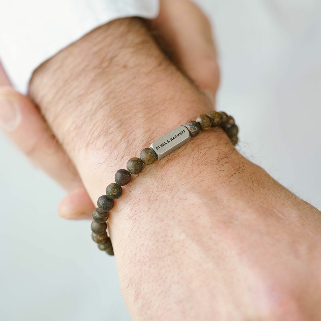 Steel & Barnett Βραχιόλι Stones Bracelet Natural Ned SBNN005