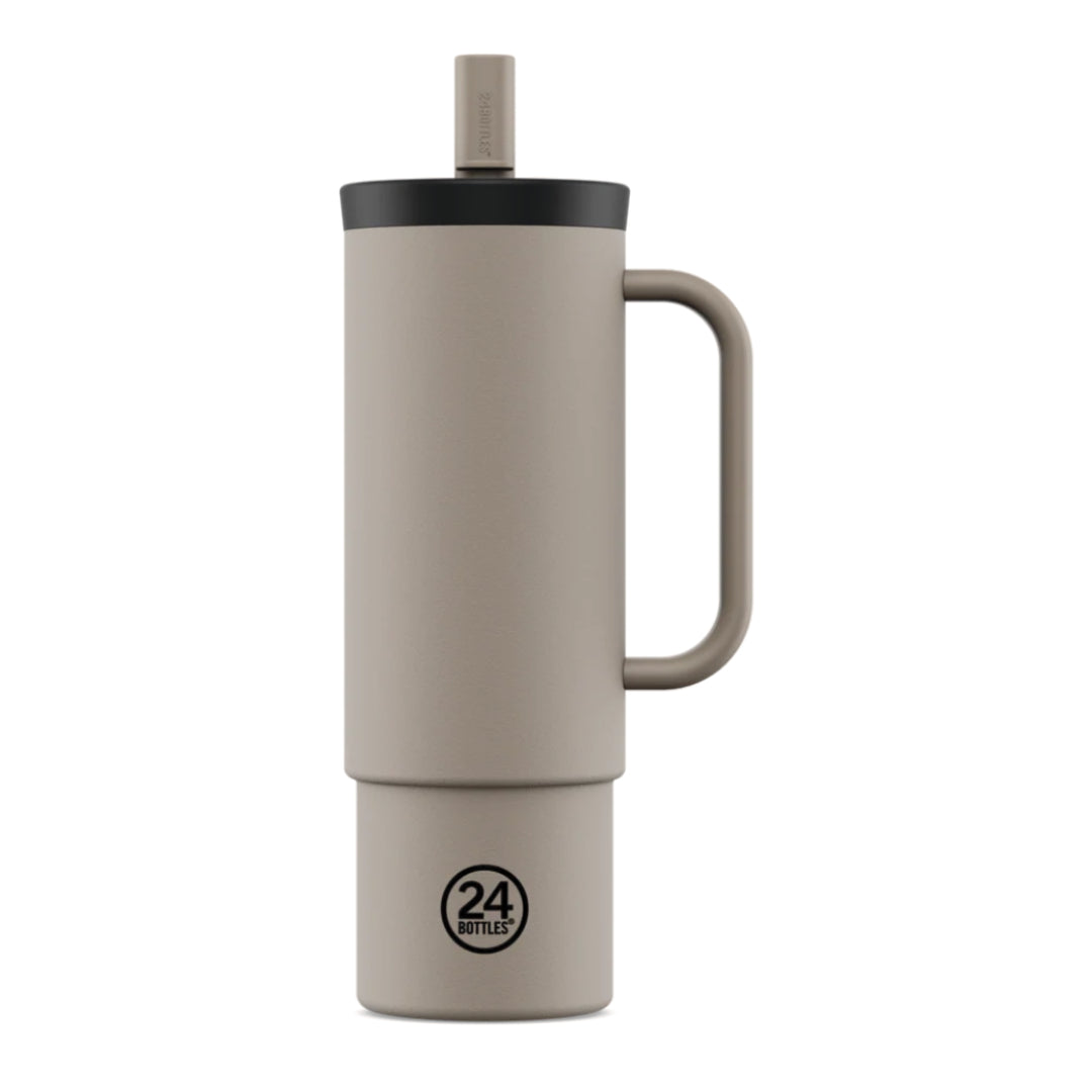 24BOTTLES Straw Cup Linen 800ml
