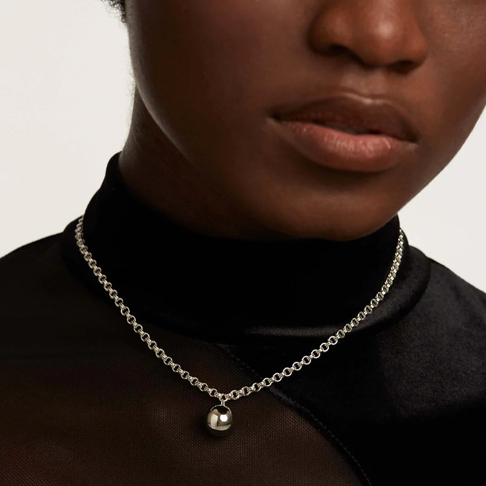 PDPaola Super Future Silver Necklace
