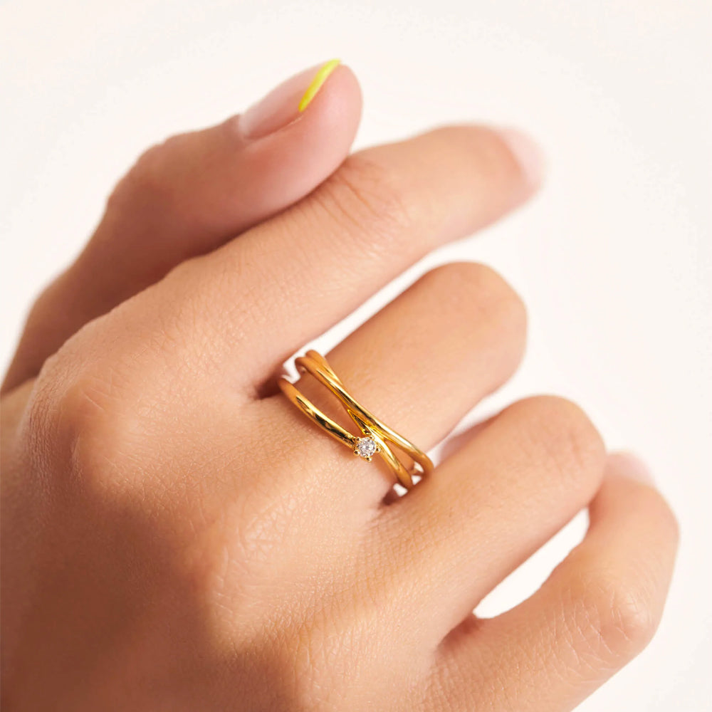 Aleyole Twice The Gold Ring RG4452