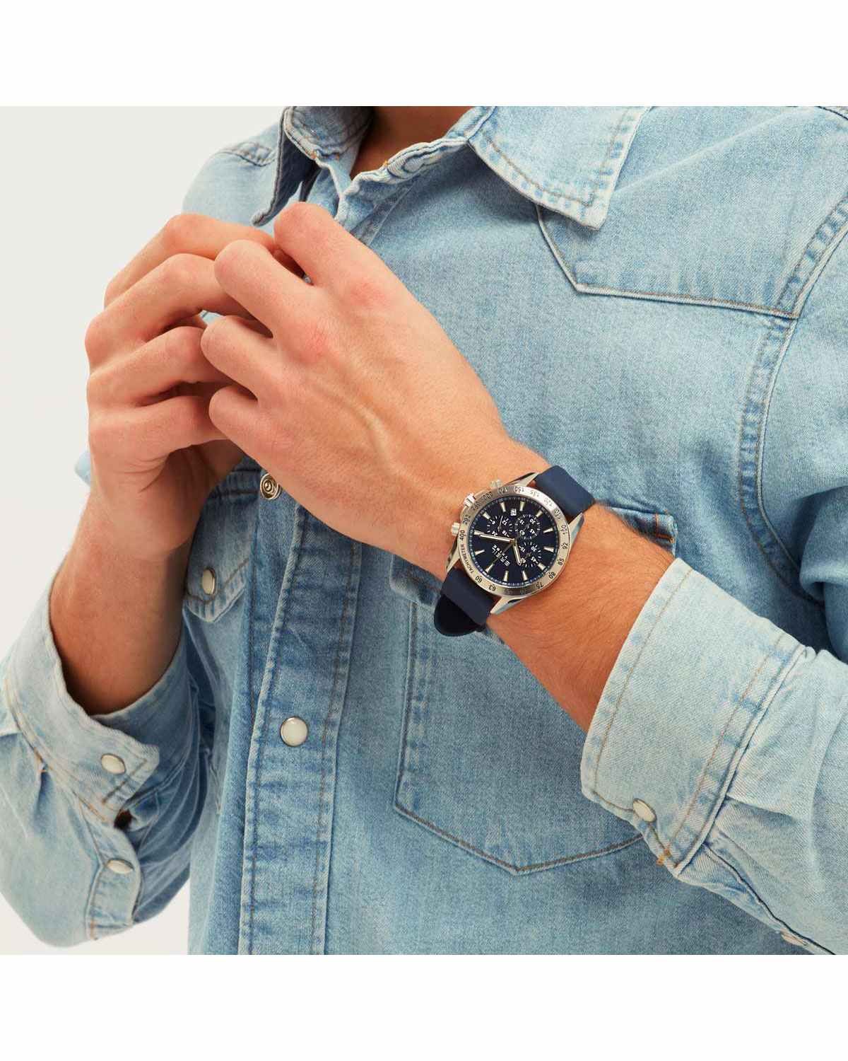 Ρολόι BREIL Tribe Sideline Chronograph Blue Silicone Strap