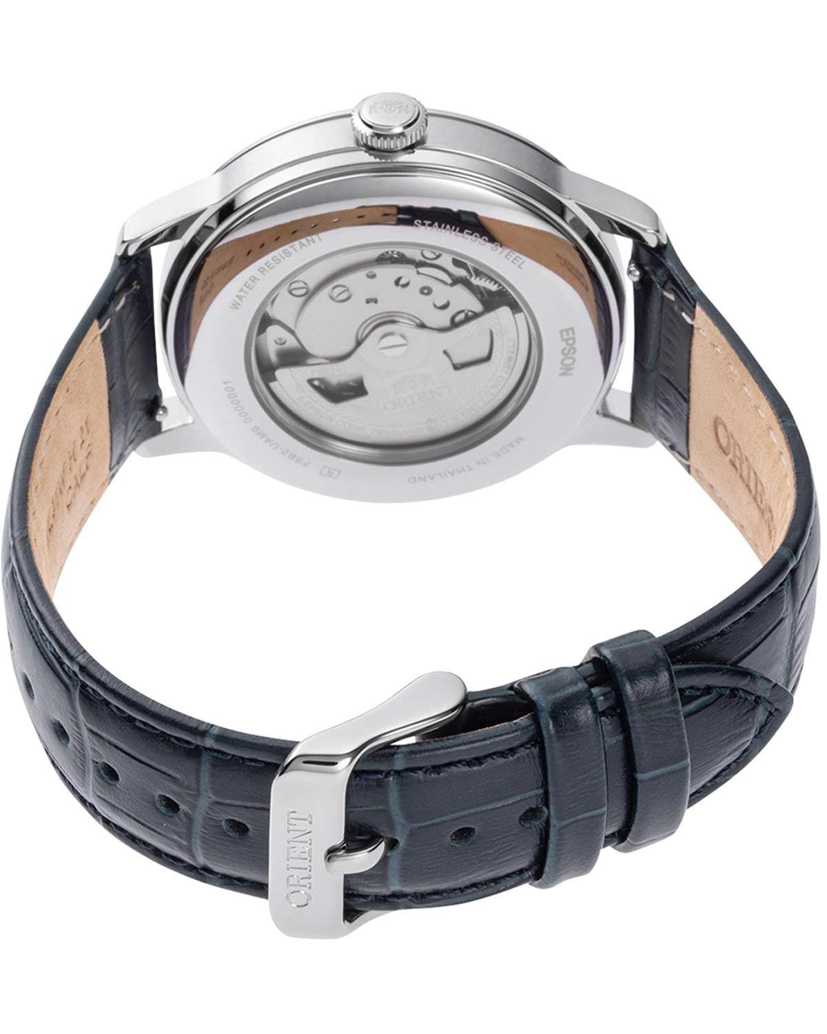 Ρολόι ORIENT Classic Sun and Moon Automatic Blue Leather Strap
