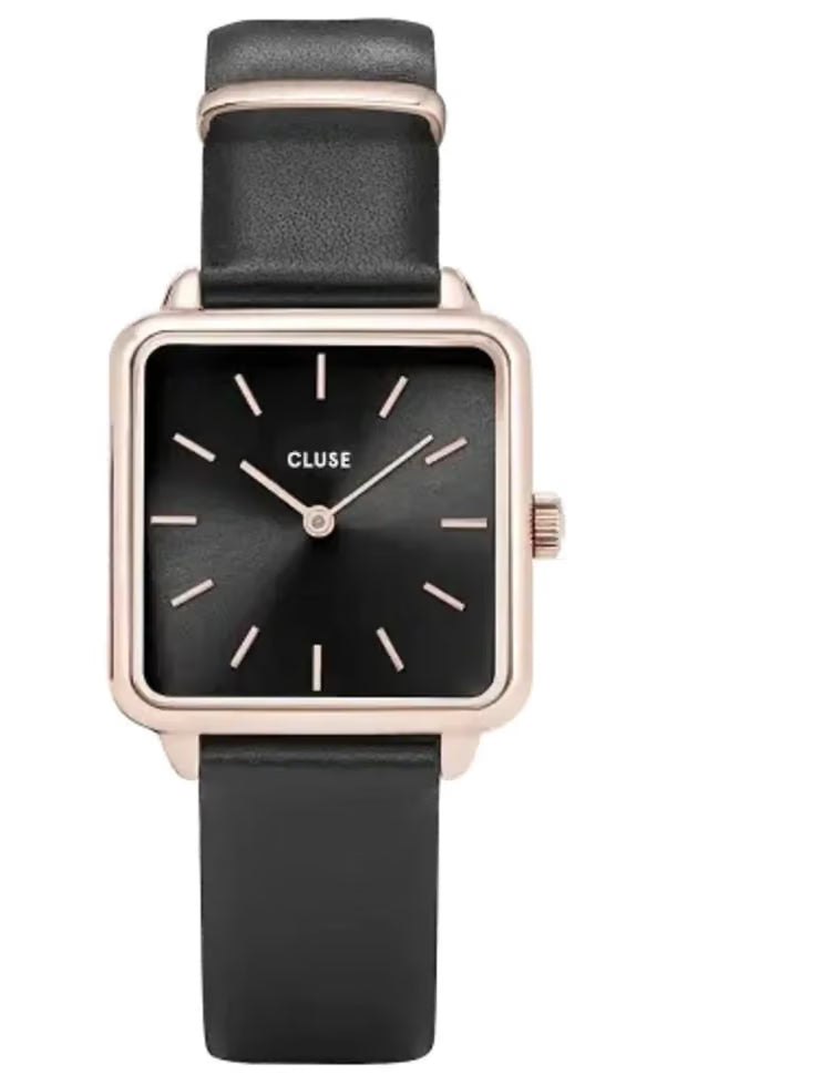 La Tétragone Rose Gold Black CL60007