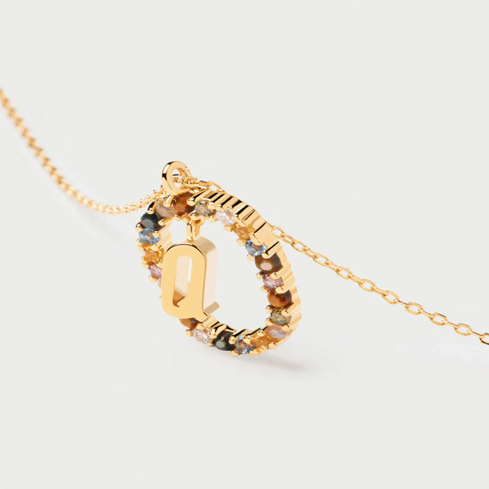 PDPaola Letter Q NECKLACE