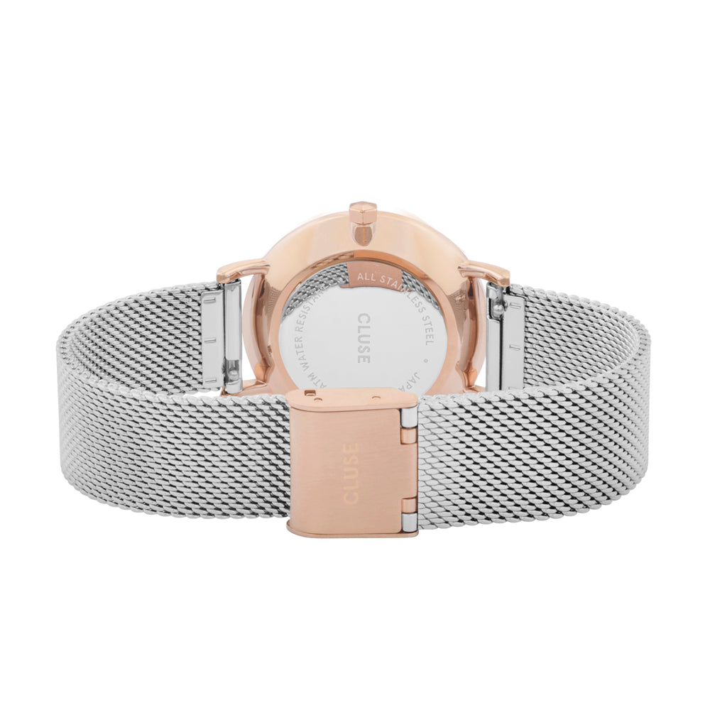 Cluse minuit mesh rose gold/silver