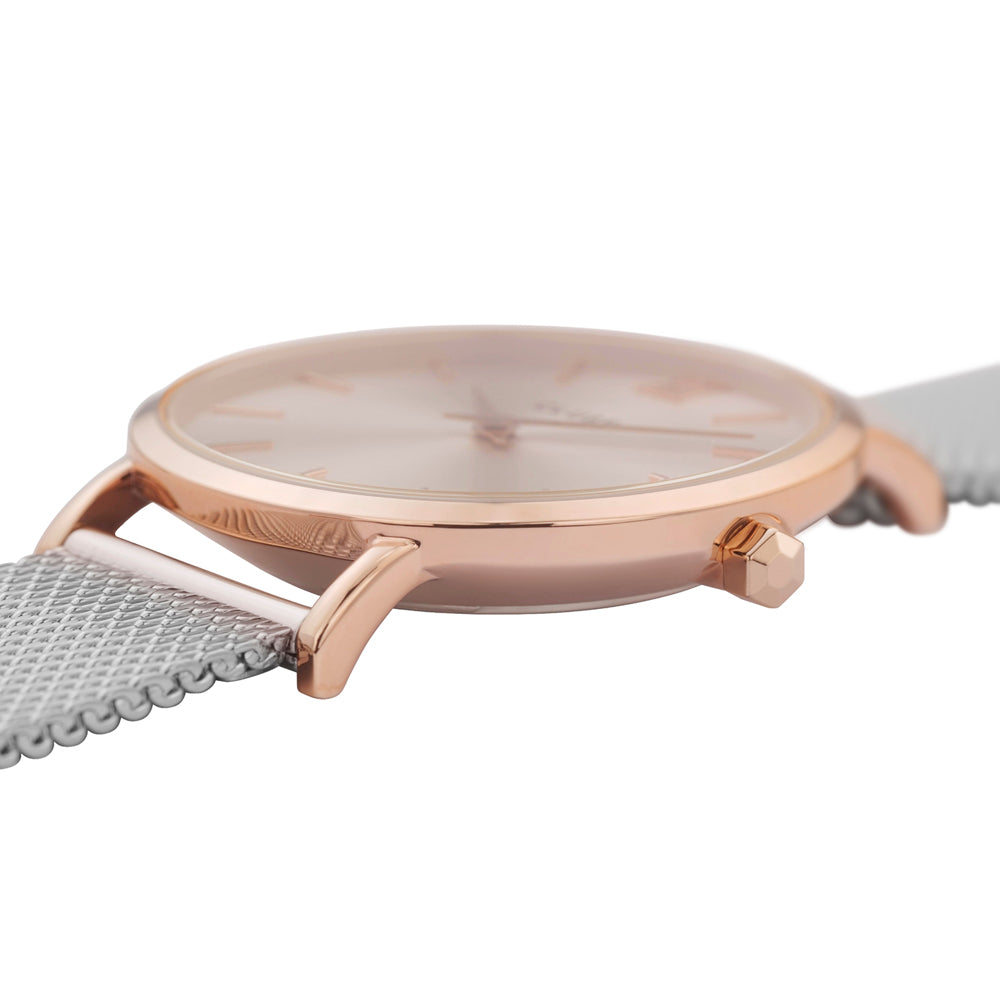 Cluse minuit mesh rose gold/silver