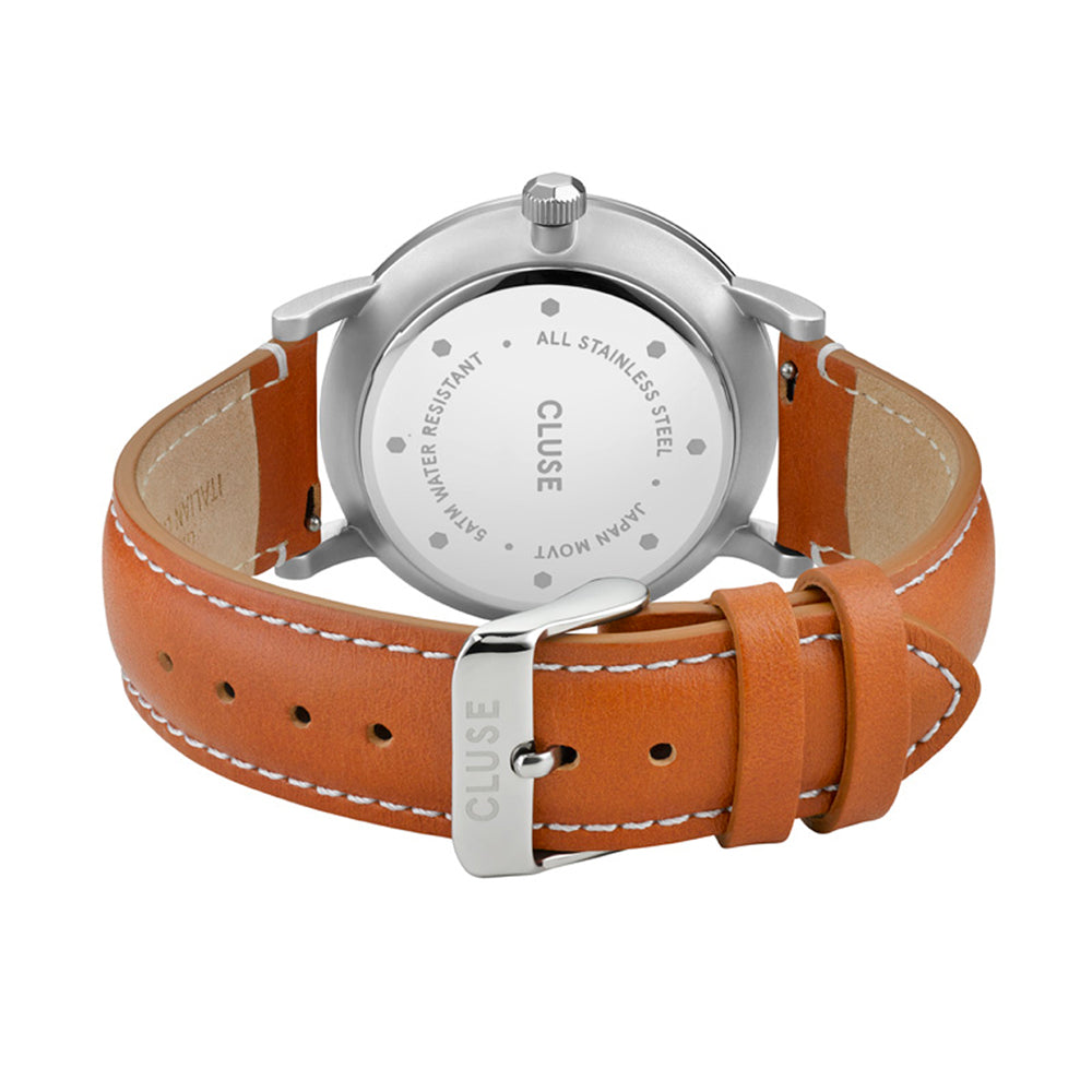 Cluse aravis leather brown /blue