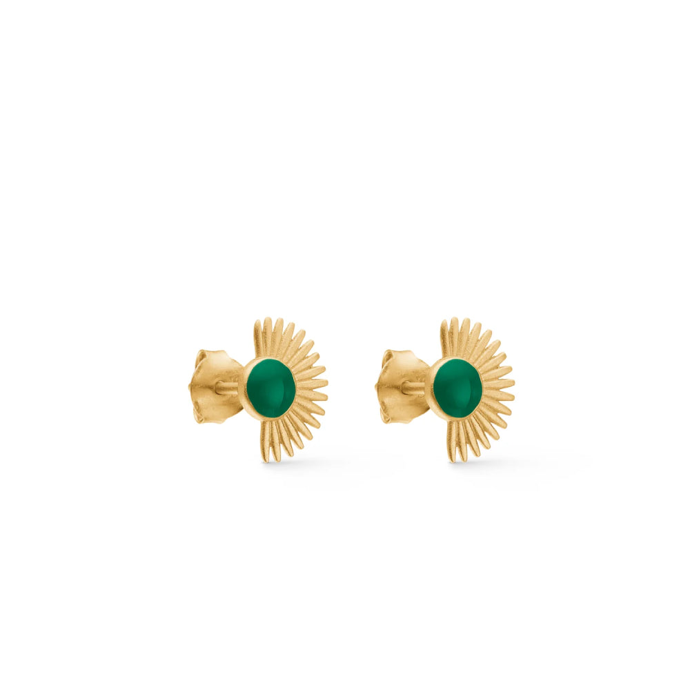 Enamel Studs Soleil Petrol Green E97GM