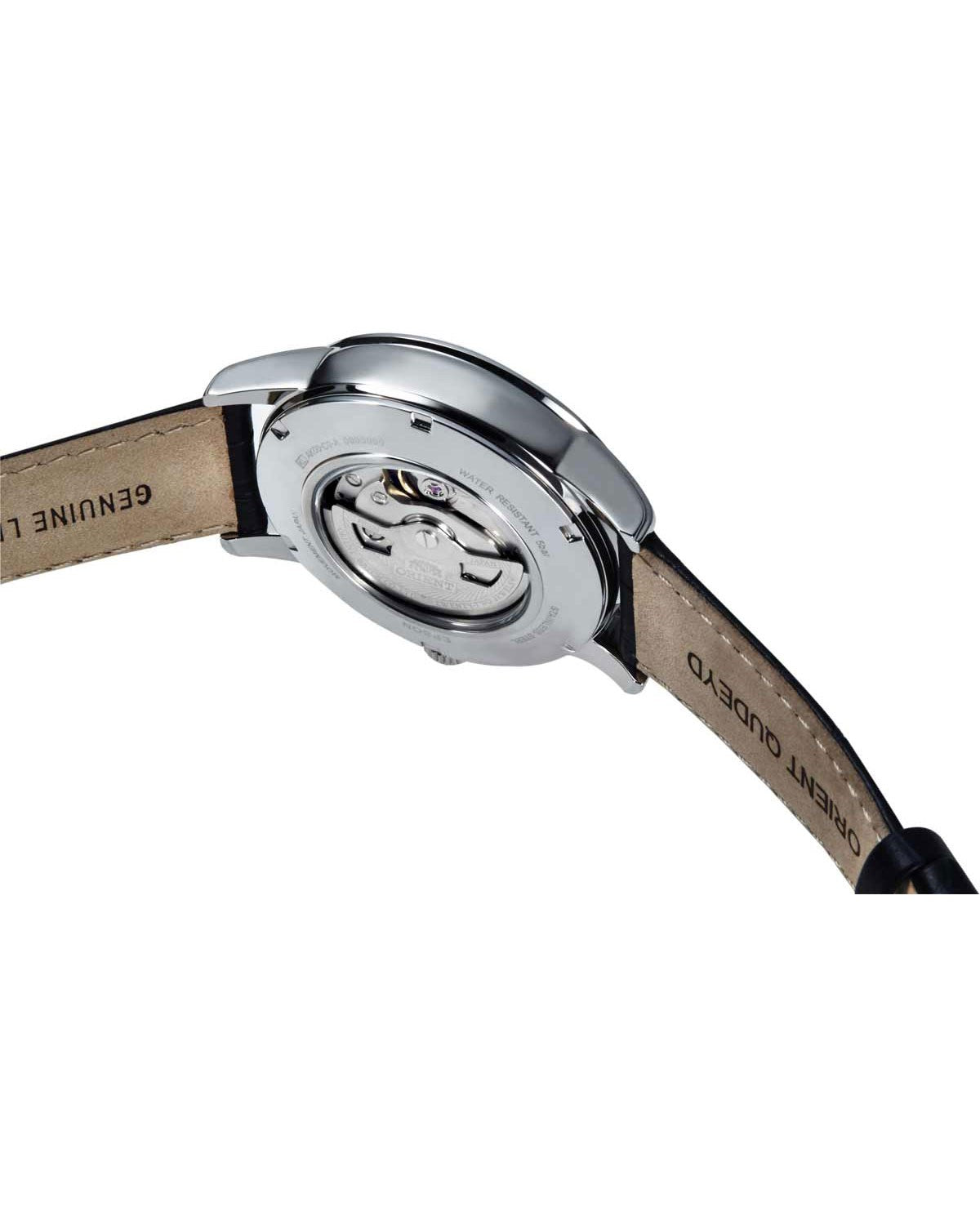 Ρολόι ORIENT Classic Sun and Moon Automatic Black Leather Strap