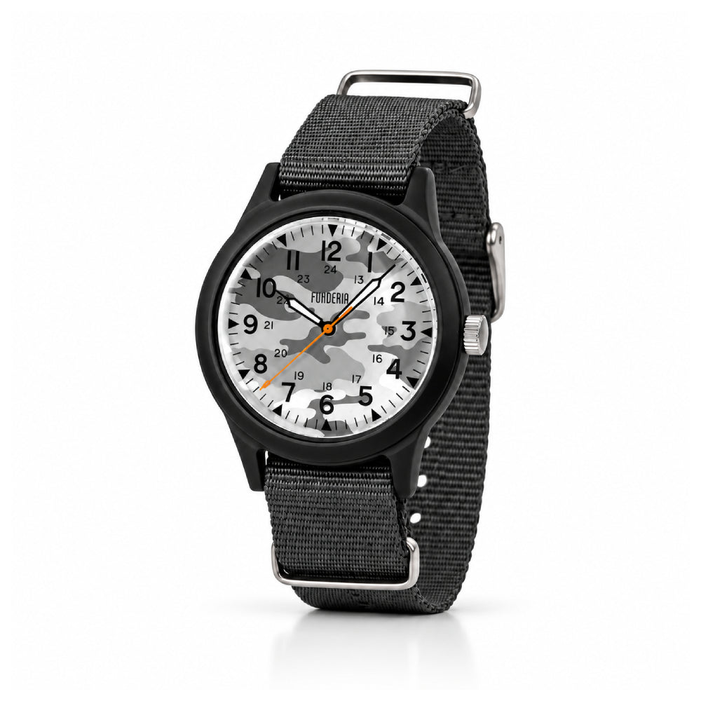 Fonderia Jikan Gray Camouflage Watch P-NG006XCA