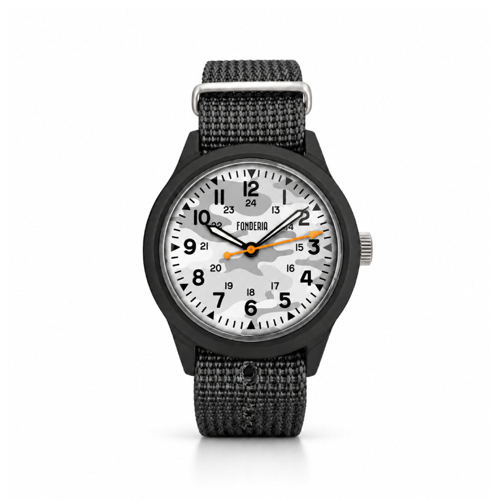 Fonderia Jikan Gray Camouflage Watch P-NG006XCA