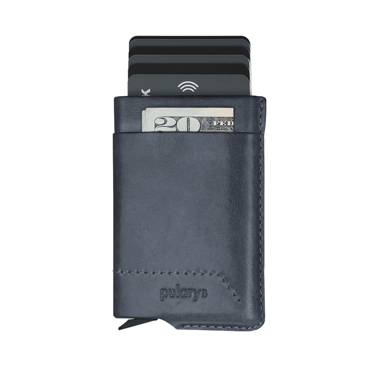 Pularys Gobi RFID Wallet Nomad Leather Navy Blue 172414104
