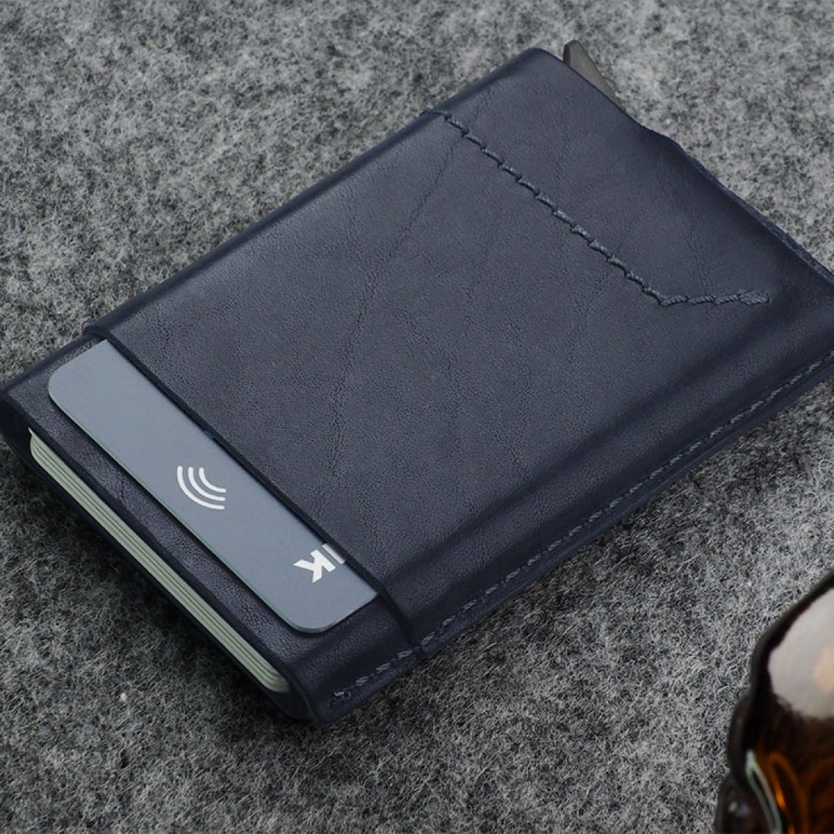 Pularys Gobi RFID Wallet Nomad Leather Navy Blue 172414104