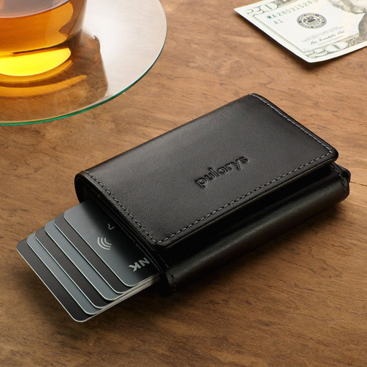 Pularys Bosto RFID Italia Leather Black 172713101