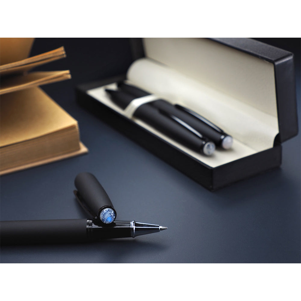 Pularys Moonstone Black Rollerball Pen set 2 Τεμαχια 176903601