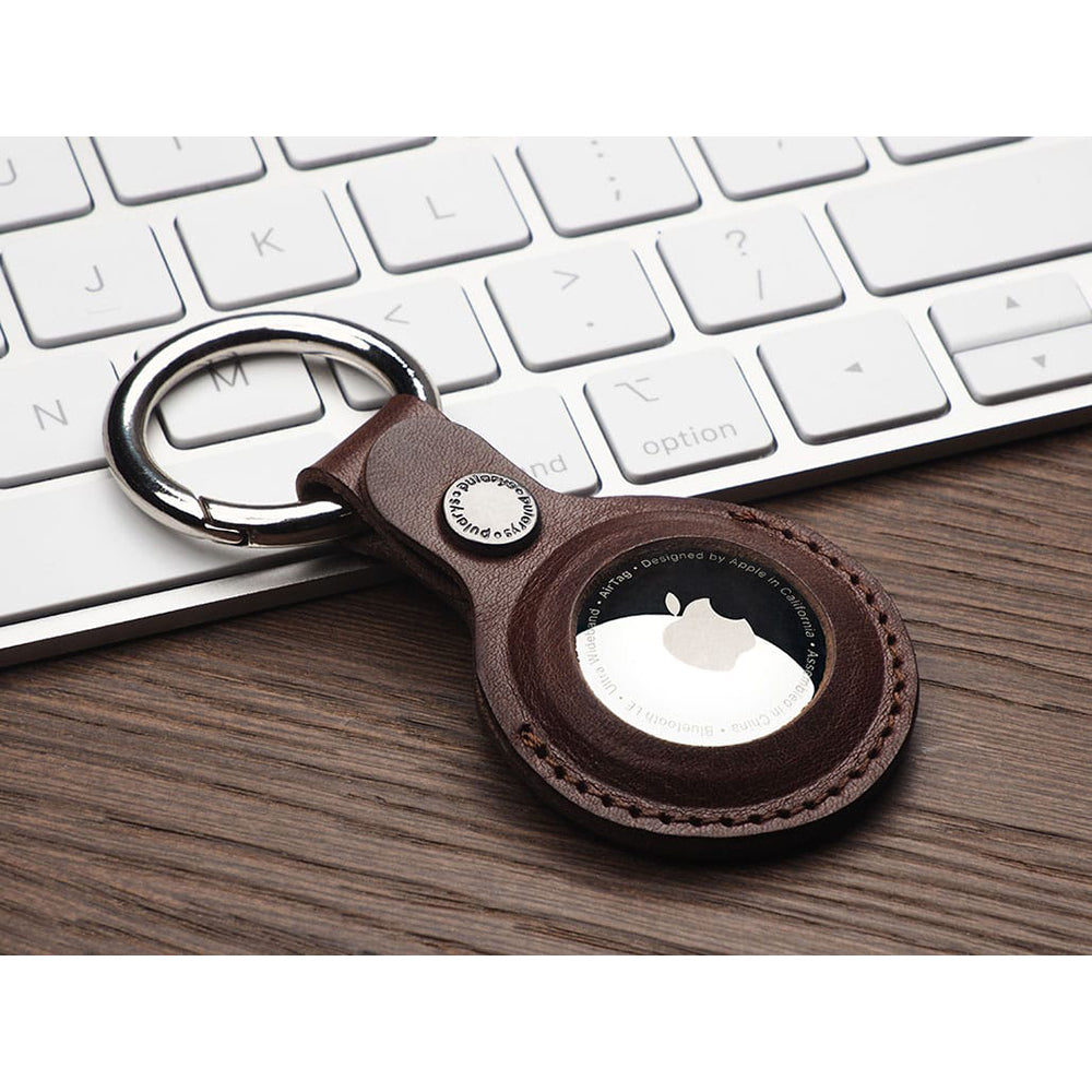 Pularys Brown Keyring with Airtag pocket Insider Line 182914102
