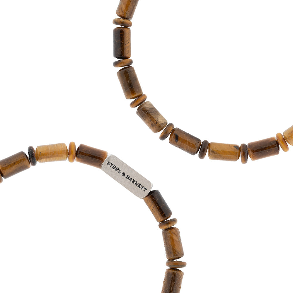 Steel & Barnett Βραχιόλι Colourful Tiger Eye SBCC006