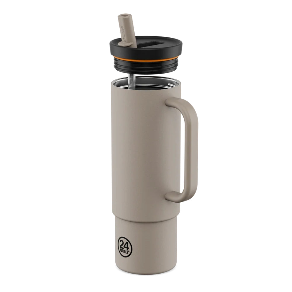 24BOTTLES Straw Cup Linen 800ml