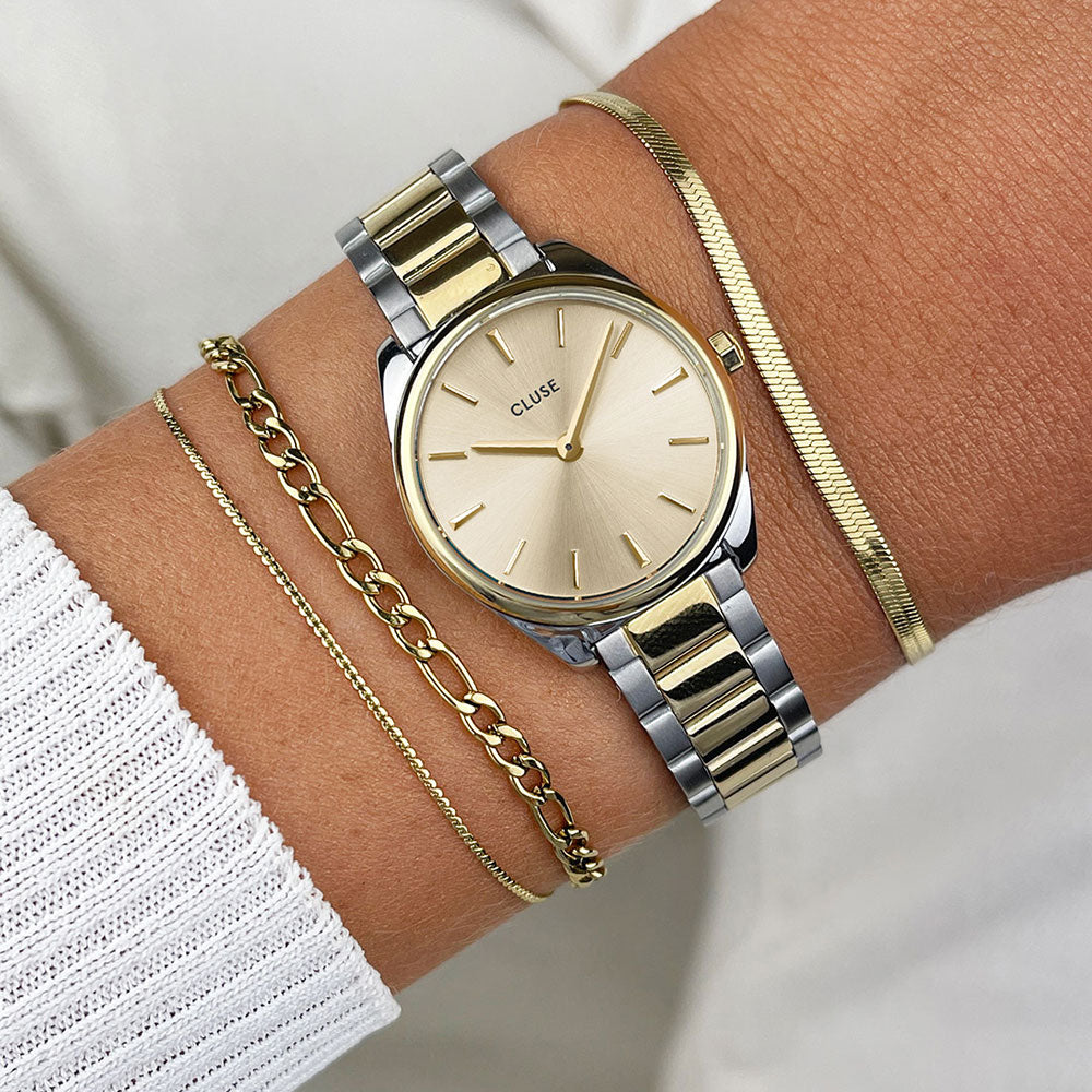 Γυναικείο Ρολόι Cluse Féroce Mini Steel Bicolour
