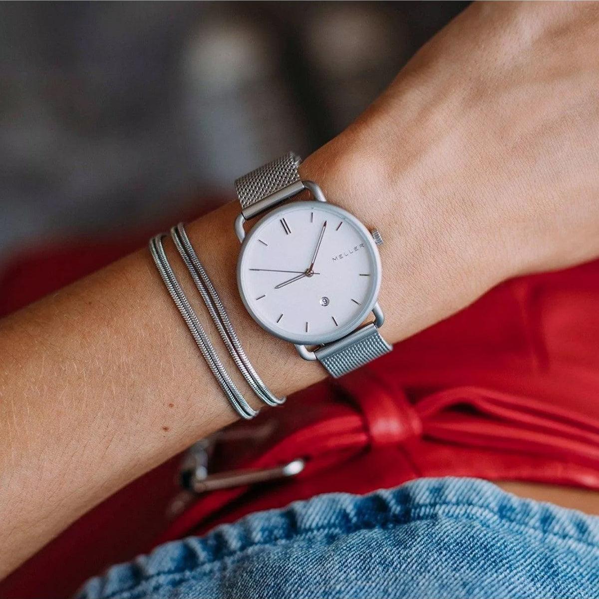 Ρολόι Meller Denka Dag Silver S W3P-2SILVER