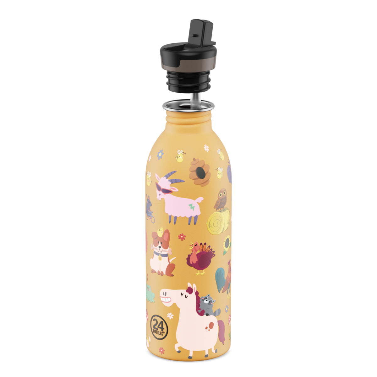 24BOTTLES Urban Kids Bottle Farm Friends 500ml