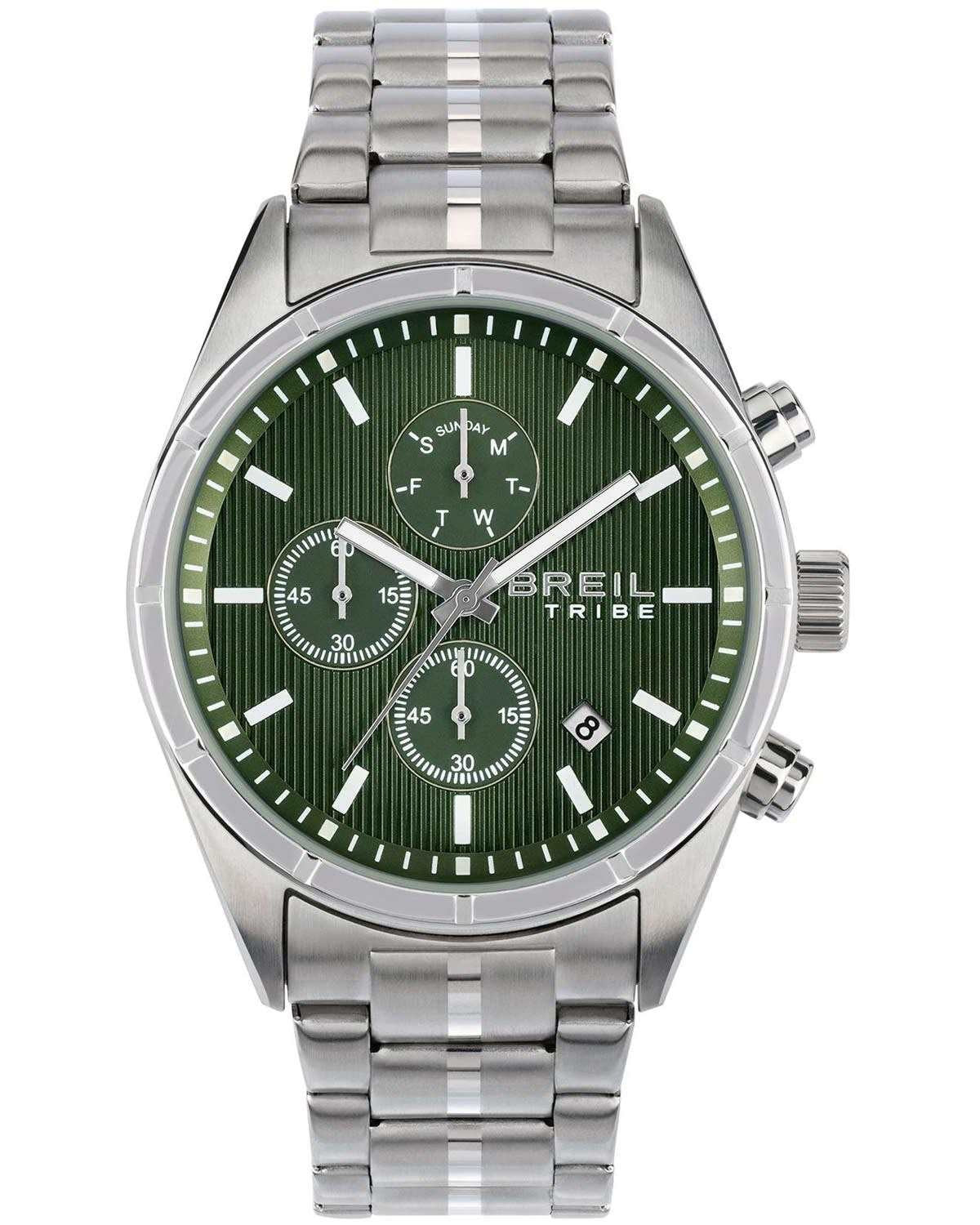 Ρολόι BREIL Tribe Captain Chronograph Silver Stainless Steel Bracelet