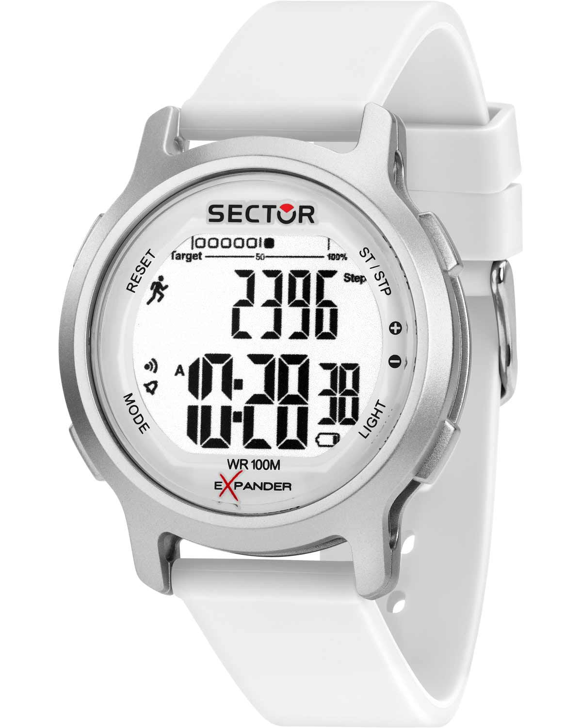 Ρολόι SECTOR EX-27 Chronograph White Plastic Strap