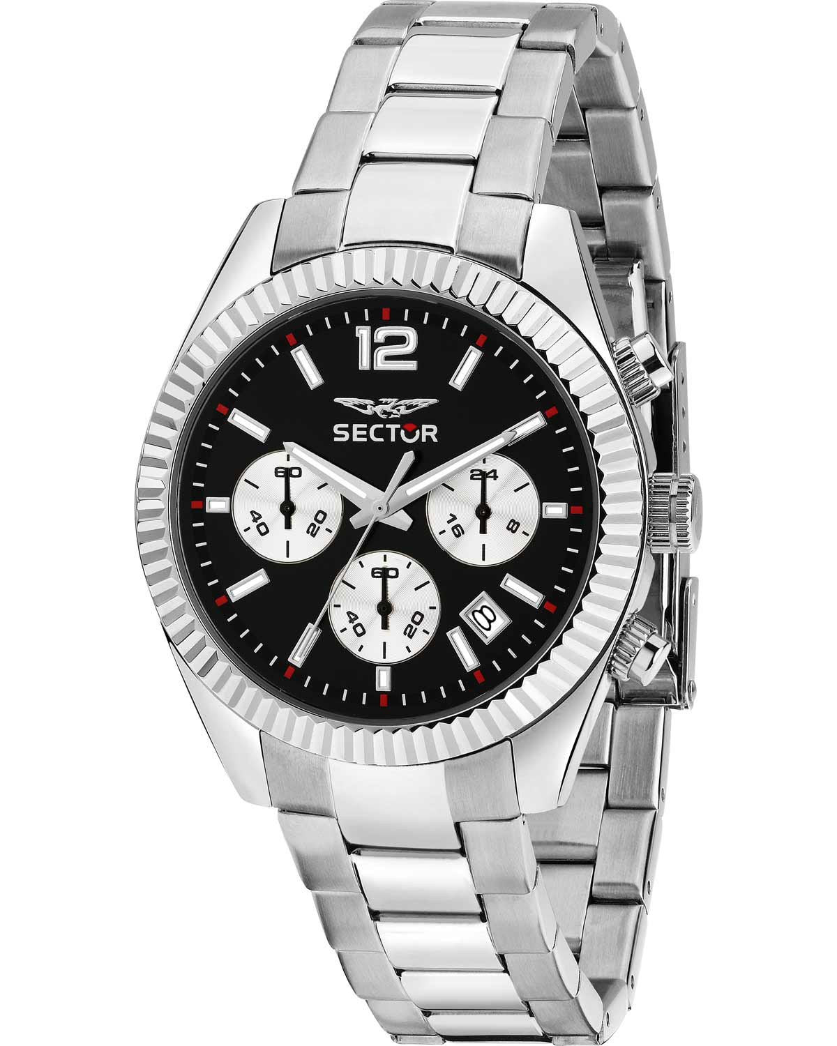 Ρολόι SECTOR 240 Chronograph Silver Stainless Steel Bracelet