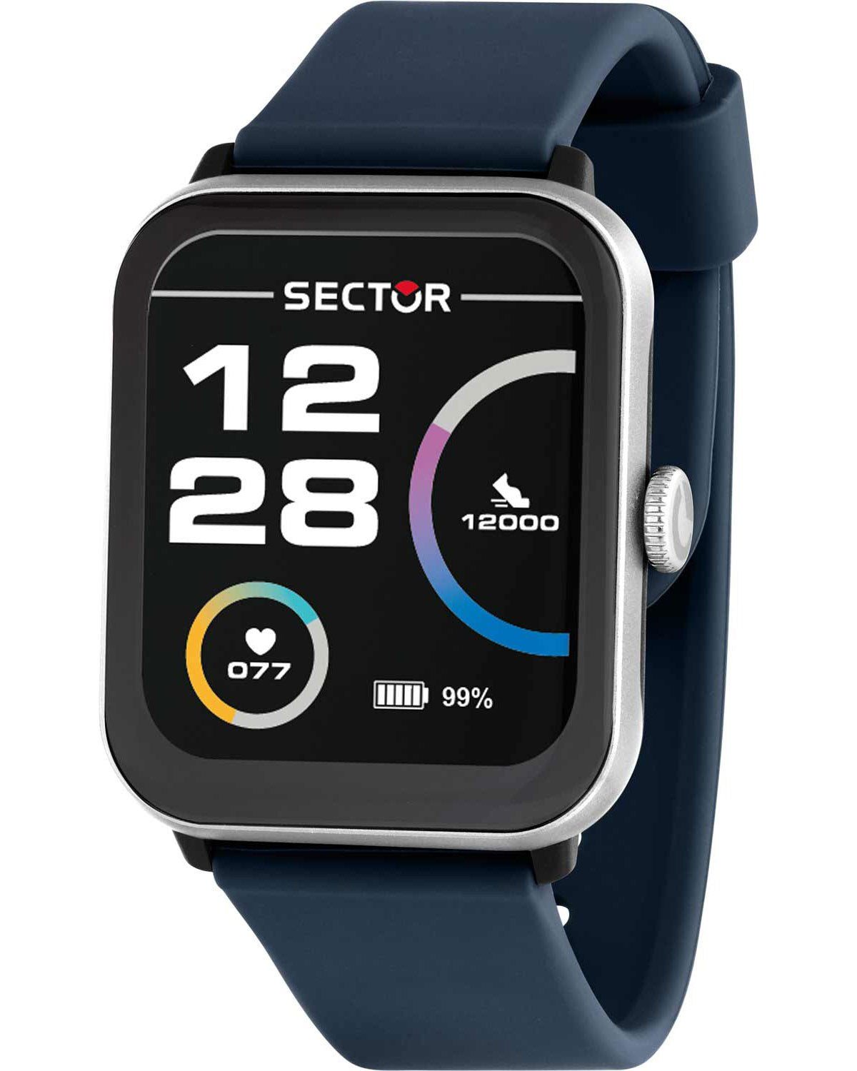 Ρολόι SECTOR S-08 Smartwatch Blue Silicone Strap