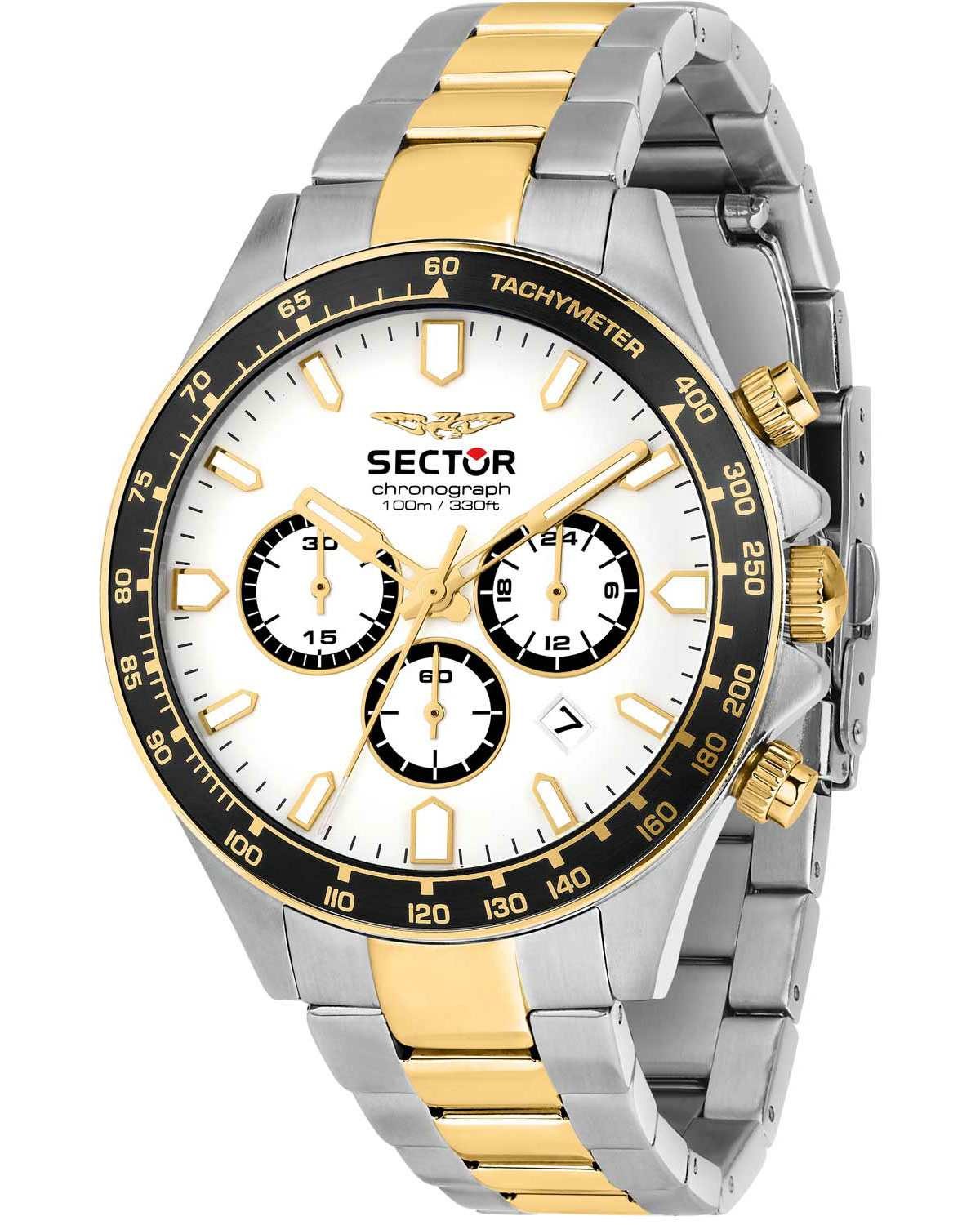 Ρολόι SECTOR 230 Chronograph Two Tone Stainless Steel Bracelet