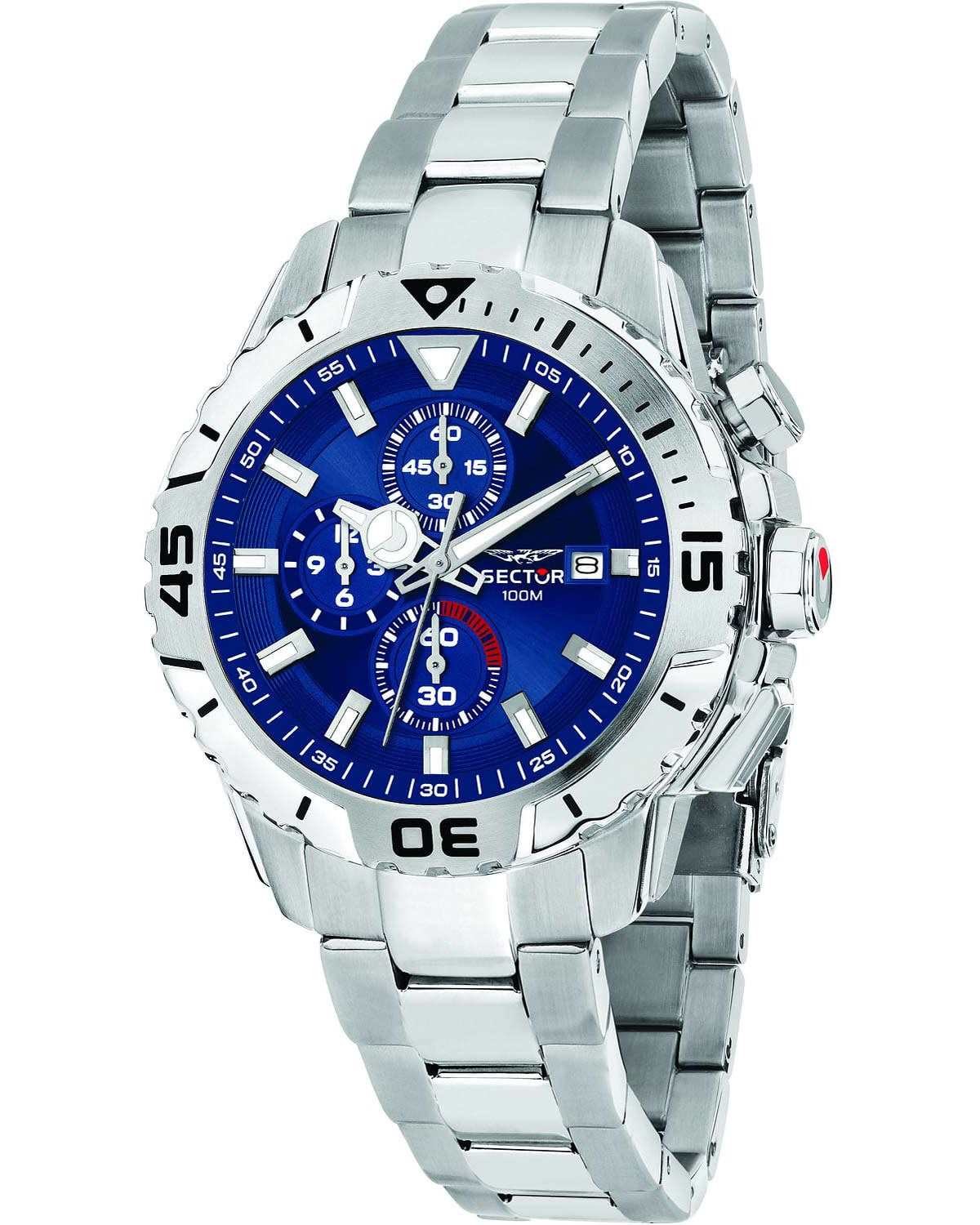 Ρολόι SECTOR Legend Chronograph Silver Stainless Steel Bracelet