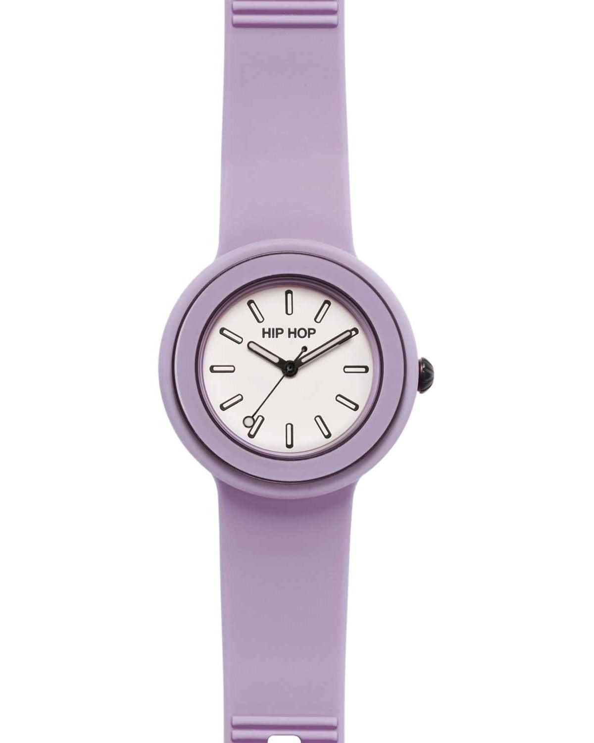 Ρολόι HIP HOP Hero.DOT Bezel Lilac Purple Silicone Strap