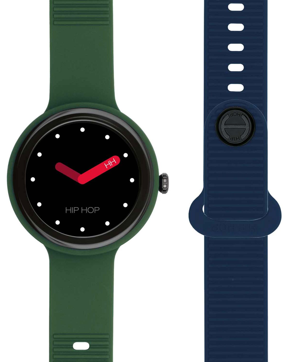 Ρολόι HIP HOP Hero.NEXT Dark Jungle/Blue Navy Smartwatch Two Tone Silicone Strap