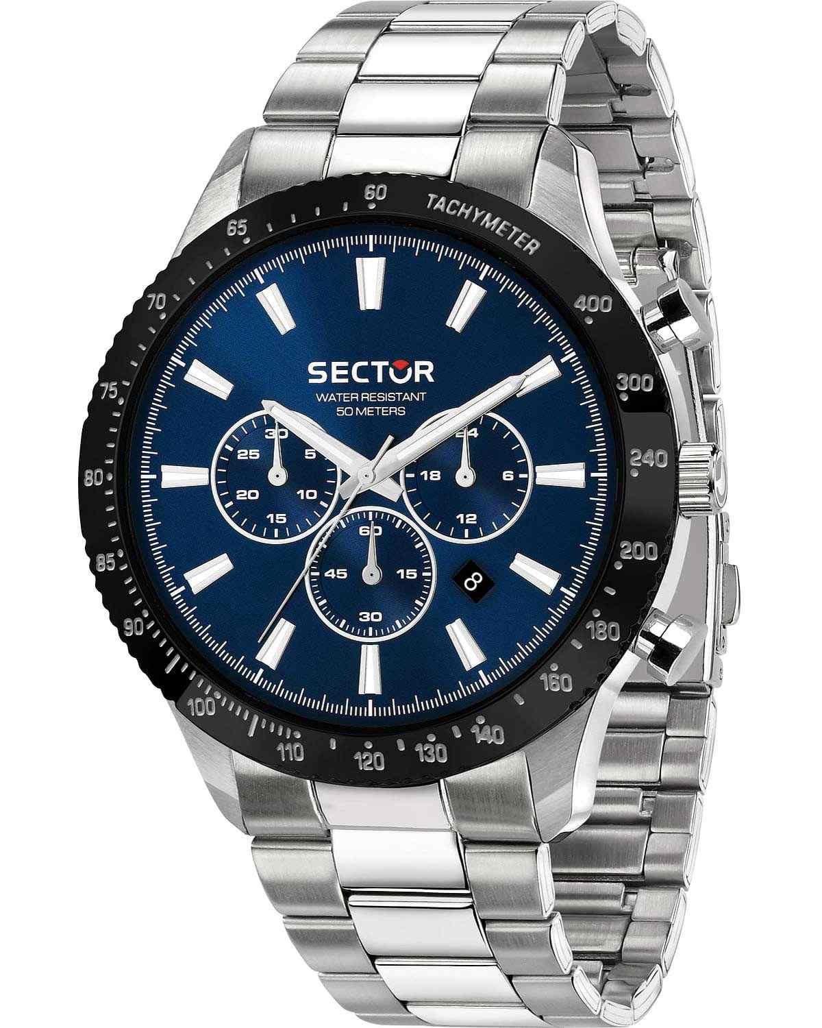 Ρολόι SECTOR 270 Chronograph Silver Stainless Steel Bracelet
