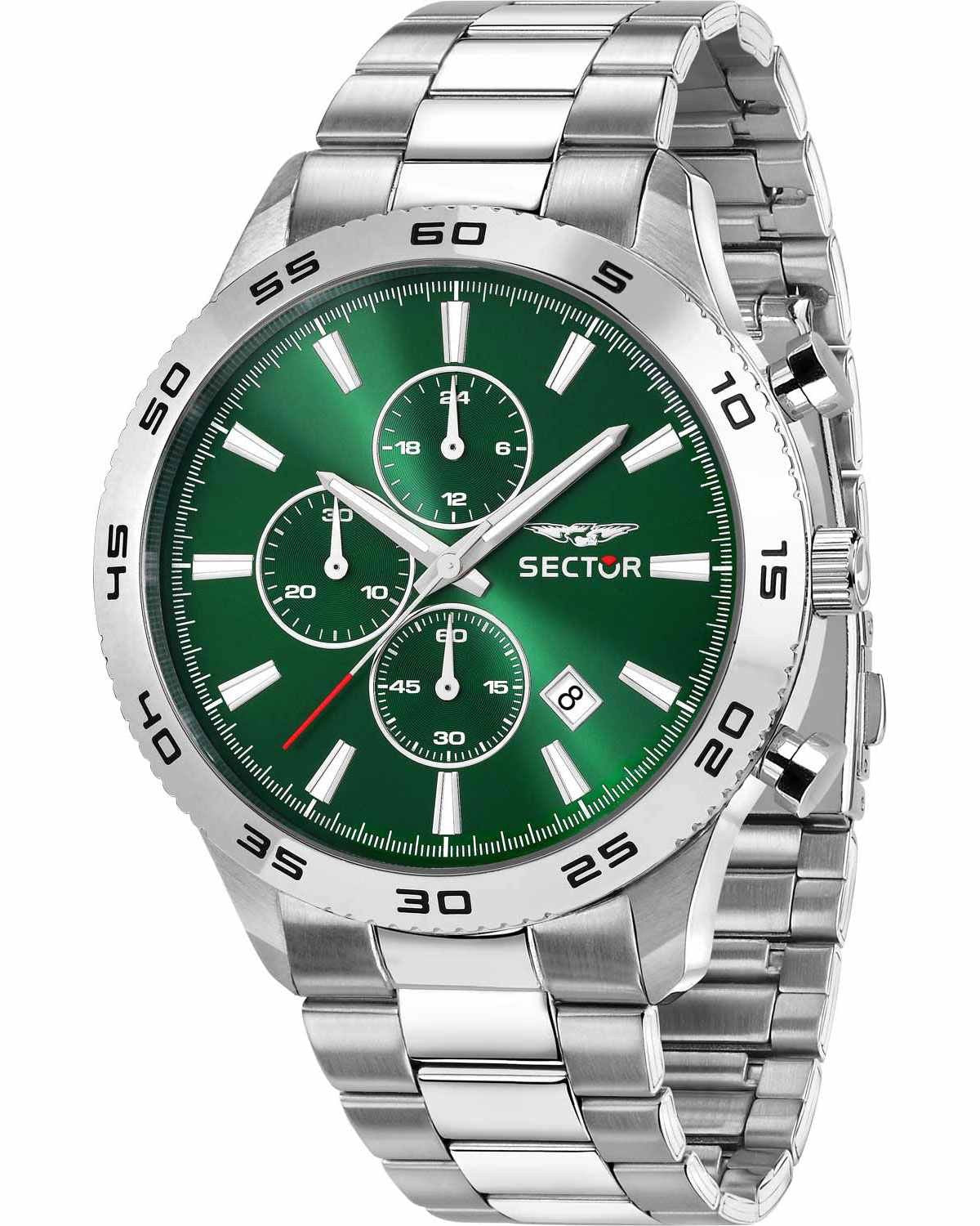 Ρολόι SECTOR 270 Chronograph Silver Stainless Steel Bracelet