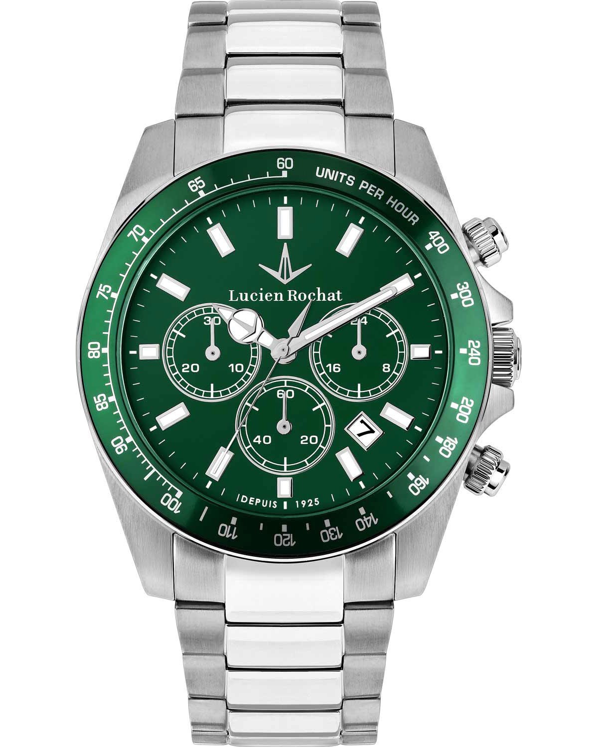 Ρολόι LUCIEN ROCHAT Leman Chronograph Silver Stainless Steel Bracelet
