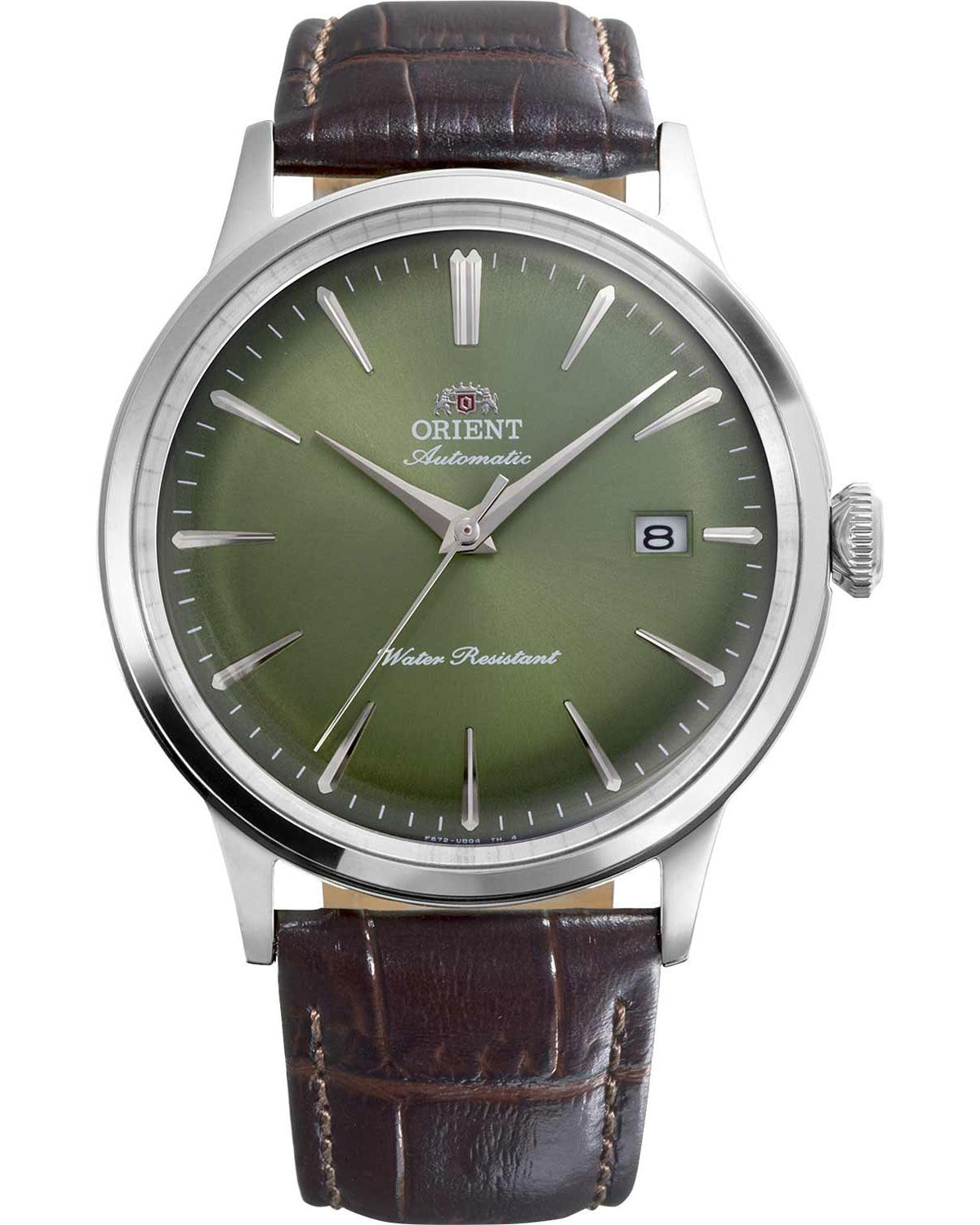 Ανδρικό ρολόι ORIENT Classic Bambino αυτόματο με καφέ δερμάτινο λουράκι
