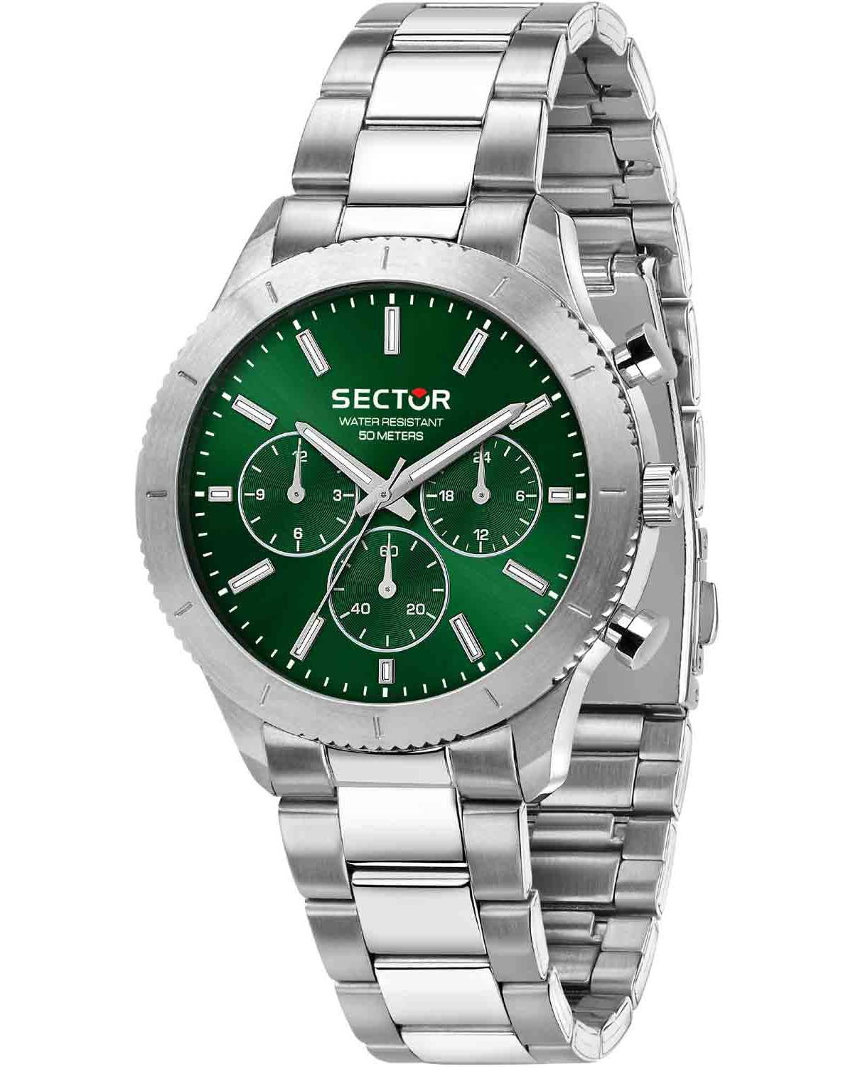 Ρολόι SECTOR 270 Chronograph Silver Stainless Steel Bracelet