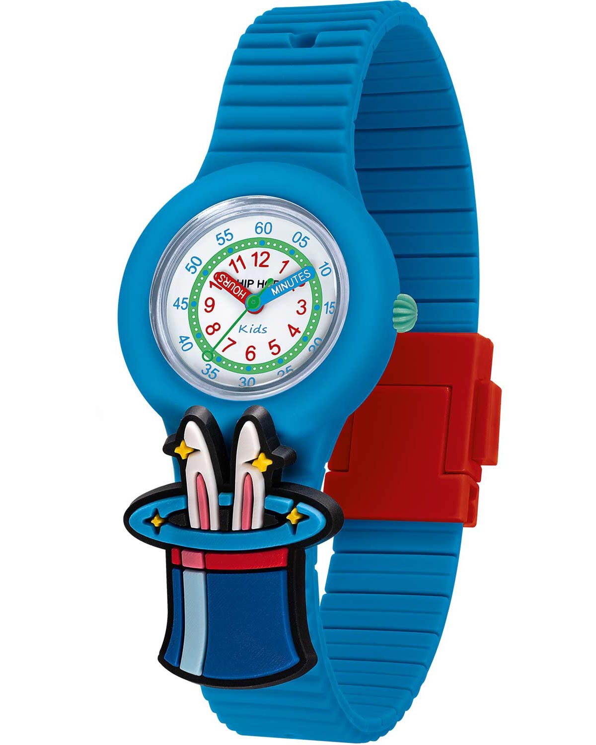 Παιδικό ρολόι HIP HOP PinTastic! Funny Circus Blue Silicone Strap