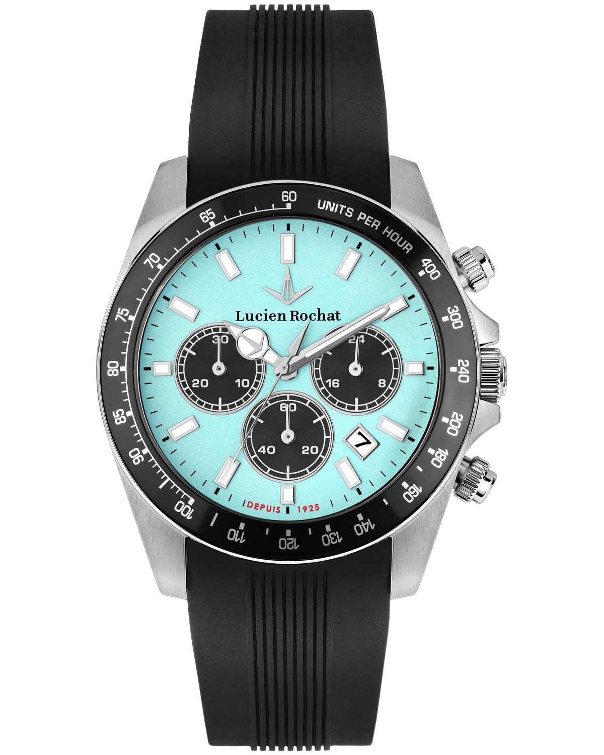 Ρολόι LUCIEN ROCHAT Leman Chronograph Black Silicone Strap