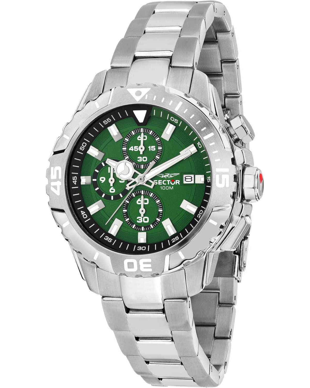 Ρολόι SECTOR Legend Chronograph Silver Stainless Steel Bracelet