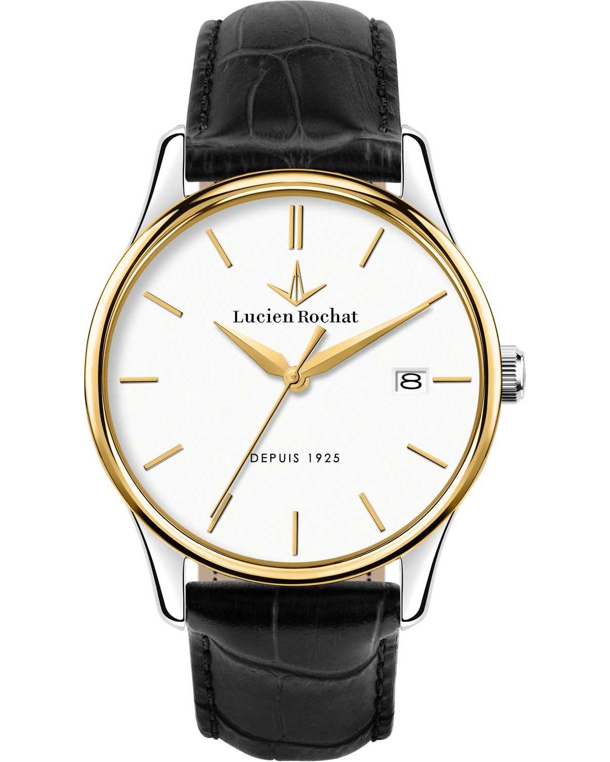 Ρολόι LUCIEN ROCHAT Montreux Black Leather Strap